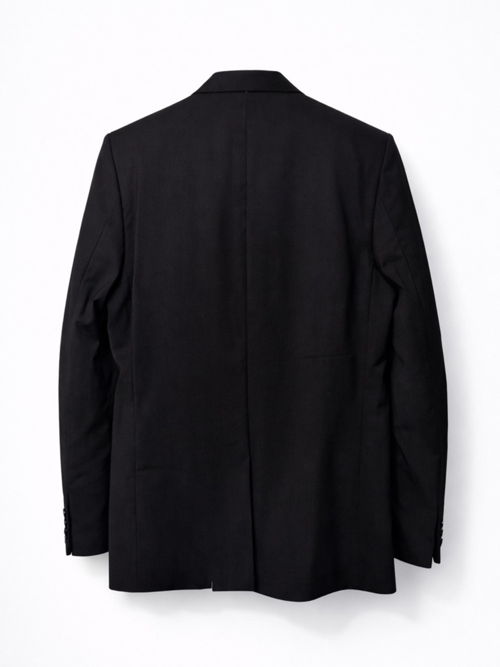 Club Monaco Black Wool Suit 40R/32 Slim Fit 2-Piece Classic - Picture 2 of 8